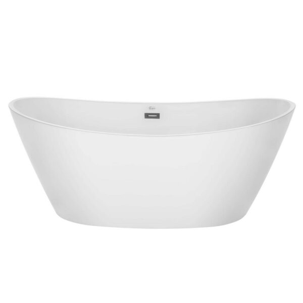 Empava EMPV-67FT1518LED 67 x 30 Inch Soaking Freestanding Bathtub - White