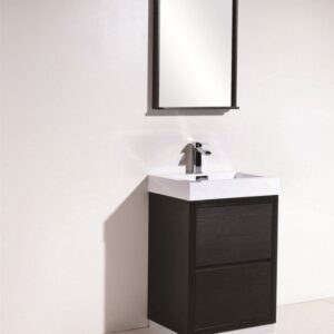 Kubebath FMB24 Bliss 23 5/8 Inch Free Standing Single Sink Bath Vanity