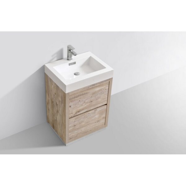 Kubebath FMB24 Bliss 23 5/8 Inch Free Standing Single Sink Bath Vanity