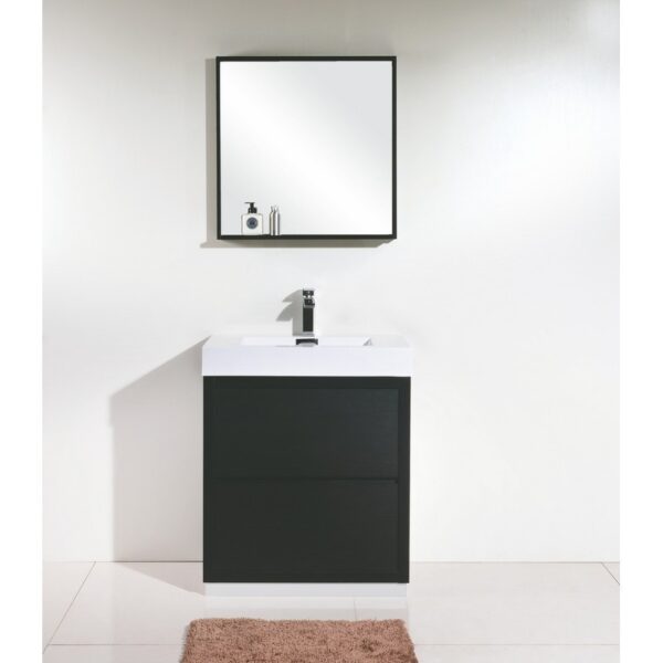 Kubebath FMB30 Bliss 29 3/8 Inch Free Standing Single Sink Bath Vanity