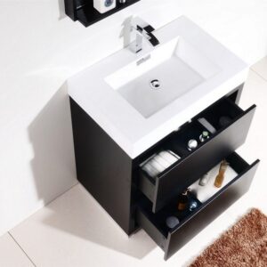 Kubebath FMB30 Bliss 29 3/8 Inch Free Standing Single Sink Bath Vanity