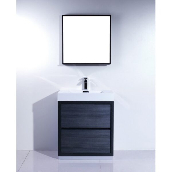 Kubebath FMB30 Bliss 29 3/8 Inch Free Standing Single Sink Bath Vanity