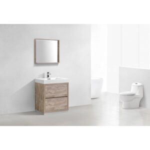 Kubebath FMB30 Bliss 29 3/8 Inch Free Standing Single Sink Bath Vanity