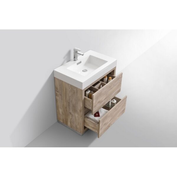 Kubebath FMB30 Bliss 29 3/8 Inch Free Standing Single Sink Bath Vanity