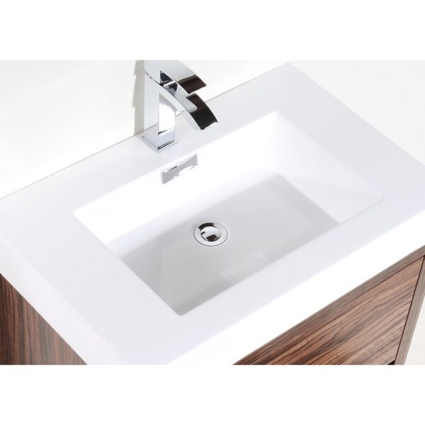 Kubebath FMB30 Bliss 29 3/8 Inch Free Standing Single Sink Bath Vanity