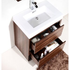 Kubebath FMB30 Bliss 29 3/8 Inch Free Standing Single Sink Bath Vanity