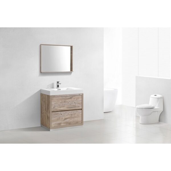 Kubebath FMB36 Bliss 35 1/4 Inch Free Standing Single Sink Bath Vanity