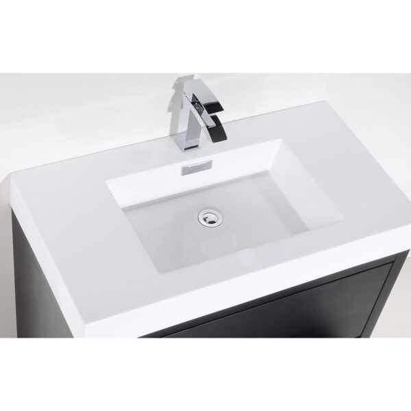 Kubebath FMB40 Bliss 39 3/8 Inch Free Standing Single Sink Bath Vanity