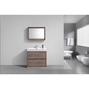 Kubebath FMB40 Bliss 39 3/8 Inch Free Standing Single Sink Bath Vanity