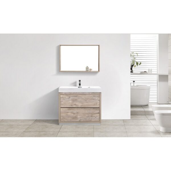 Kubebath FMB40 Bliss 39 3/8 Inch Free Standing Single Sink Bath Vanity