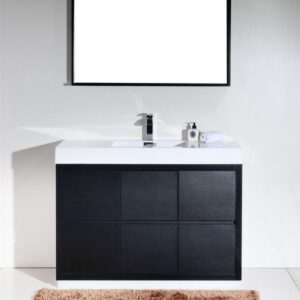 Kubebath FMB48 Bliss 47 1/4 Inch Free Standing Single Sink Bath Vanity