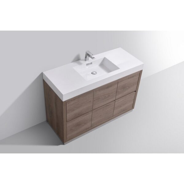 Kubebath FMB48 Bliss 47 1/4 Inch Free Standing Single Sink Bath Vanity