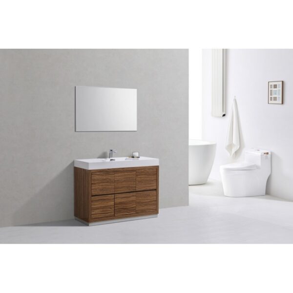 Kubebath FMB48 Bliss 47 1/4 Inch Free Standing Single Sink Bath Vanity