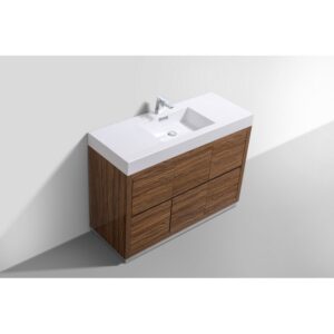 Kubebath FMB48 Bliss 47 1/4 Inch Free Standing Single Sink Bath Vanity