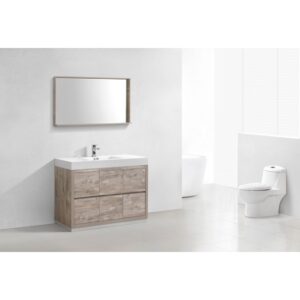 Kubebath FMB48 Bliss 47 1/4 Inch Free Standing Single Sink Bath Vanity