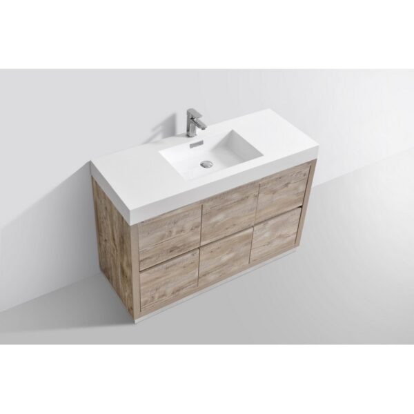 Kubebath FMB48 Bliss 47 1/4 Inch Free Standing Single Sink Bath Vanity