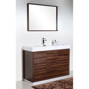 Kubebath FMB48 Bliss 47 1/4 Inch Free Standing Single Sink Bath Vanity