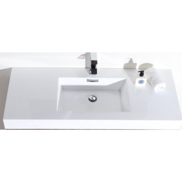 Kubebath FMB48 Bliss 47 1/4 Inch Free Standing Single Sink Bath Vanity