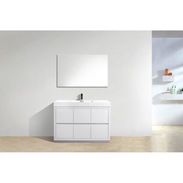 Kubebath FMB48 Bliss 47 1/4 Inch Free Standing Single Sink Bath Vanity