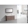 Kubebath FMB60D Bliss 59 1/4 Inch Free Standing Double Sink Bath Vanity