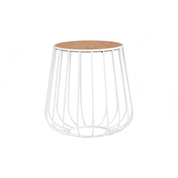 gabbia round side table white 643355.jpg