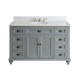 Chans Furniture GD-28329CK 49 Inches Benton Collection Cottage Style Glennville Single Sink Bathroom Vanity