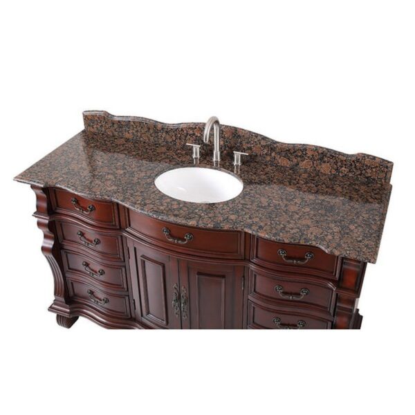 Chans Furniture GD-4437SB-60 Hopkinton 60 Inch Bathroom Sink Vanity - Light Cherry