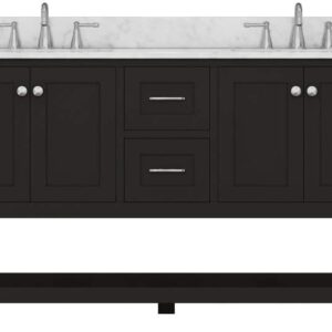 Alya Bath HE-102-60D-CWMT Wilmington 60 Inch Double Vanity with Carrera Marble Top