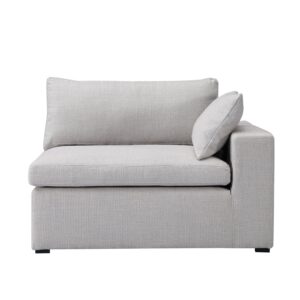 GFURN Ines Sofa - 1-Seater Single Module with Left Arm - Opal Fabric