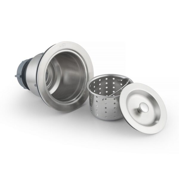 KIBI USA K-ST2 Kitchen Sink Strainer with Basket - Stainless Steel