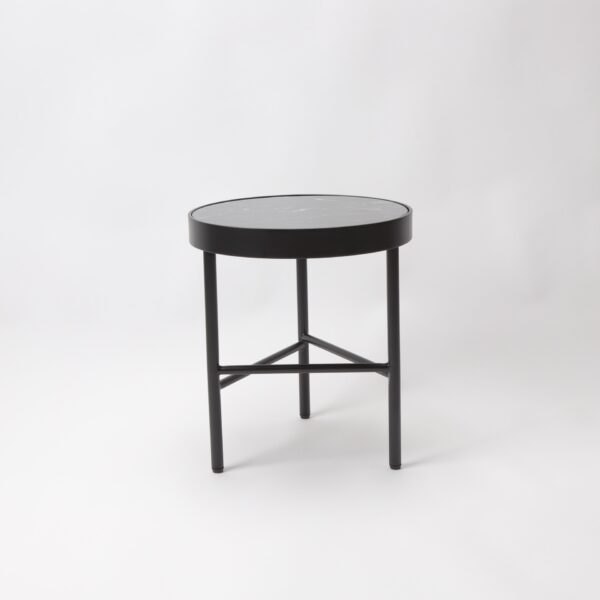 GFURN Kali Side Table - Dark Green Marble Top