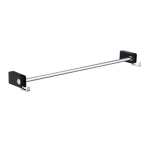 KIBI USA KBA1003 Artis 23 5/8 Inch Wall Mounted Towel Bar with Hook