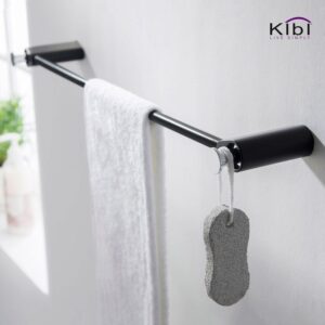 KIBI USA KBA1304 Volcano 24 7/8 Inch Wall Mounted Towel Bar