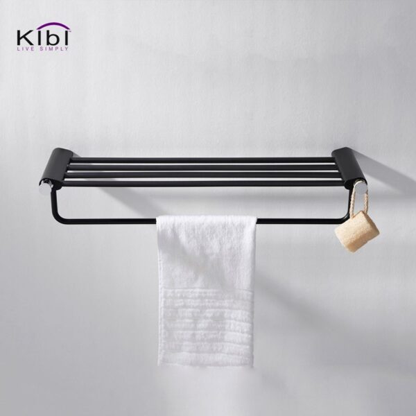 KIBI USA KBA1305 Volcano 24 7/8 Inch Wall Mounted Towel Rack