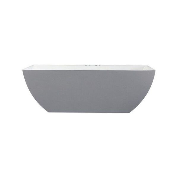 KubeBath KFST2159 Contemporanea 59 Inch Free Standing Bathtub in White