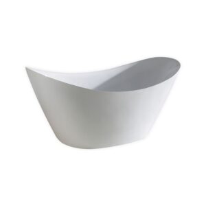 Kubebath KB KFST2768 Kube Luna 67 3/4 X 28 3/8 Inch Rectangular Acrylic Freestanding Bathtub