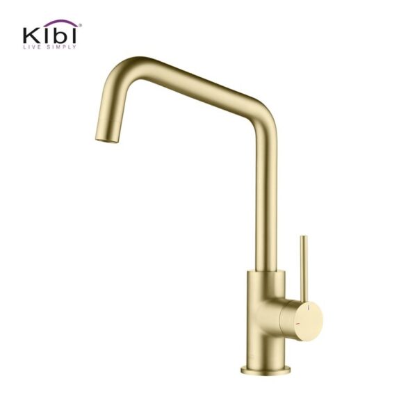 KIBI USA KKF2012 Macon 13 1/4 Inch Single Hole Deck Mount Single Handle Kitchen Bar or Prep Sink Faucet