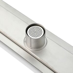 Kubebath KLD28TILE Kube 27-1/2 Inch Linear Drain with Tile Grate