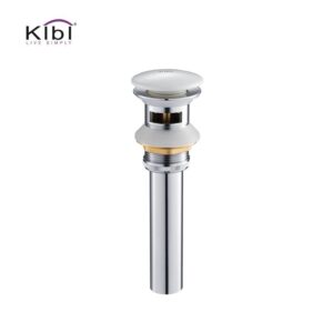 KIBI USA KPW100 2 5/8 Inch Pop Up Drain Stopper for Bathroom with Overflow