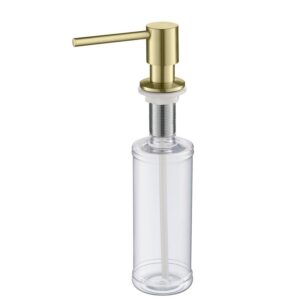 KIBI USA KSD100 10 1/4 Inch Kitchen Lead Free Solid Brass Soap Dispenser