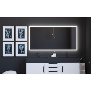 Castello USA LISA3060 Lisa 60 x 30 Inch LED Bathroom Mirror with Sensor Button