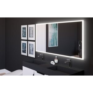 Castello USA LISA3060 Lisa 60 x 30 Inch LED Bathroom Mirror with Sensor Button