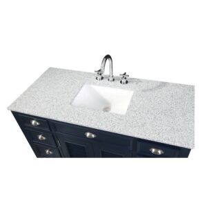 Chans Furniture NB-4485QT-46.5 46.5 Inches Benton Collection Zapate Single Sink Bathroom Vanity In Navy Blue