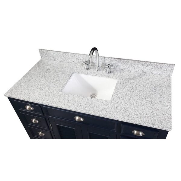 Chans Furniture NB-4485QT-46.5 46.5 Inches Benton Collection Zapate Single Sink Bathroom Vanity In Navy Blue