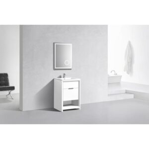 Kubebath NUDO24 Nudo 24 Inch Single Sink Modern Bathroom Vanity