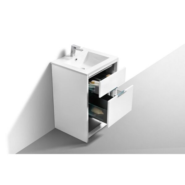 Kubebath NUDO24 Nudo 24 Inch Single Sink Modern Bathroom Vanity