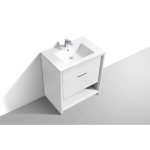 Kubebath NUDO32 Nudo 32 Inch Single Sink Modern Bathroom Vanity