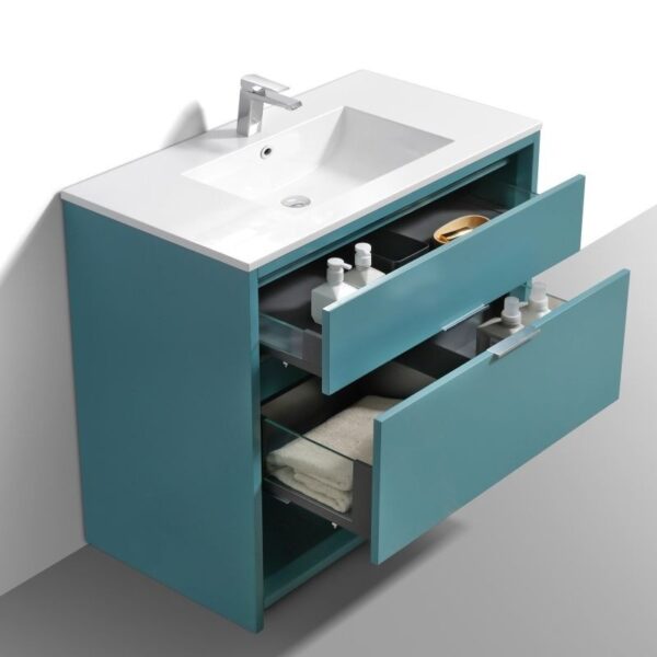 Kubebath NUDO36 Nudo 36 Inch Single Sink Modern Bathroom Vanity