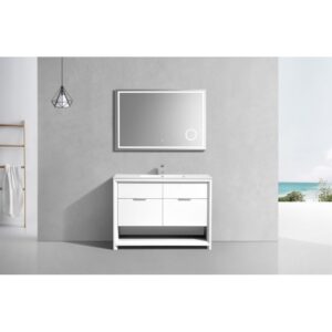 Kubebath NUDO48S Nudo 48 Inch Single Sink Modern Bathroom Vanity