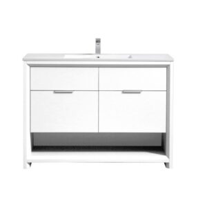 Kubebath NUDO48S Nudo 48 Inch Single Sink Modern Bathroom Vanity